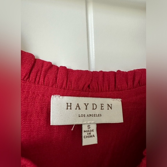 Red Hayden Ruffle Tank - Picture 3 of 3